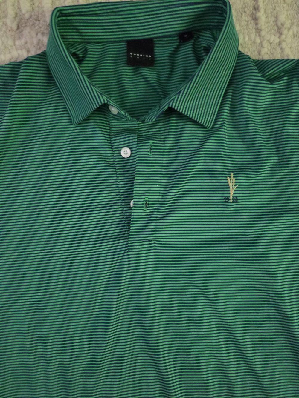 Dunning Golf Innisbrook Resort 1970 Striped Performance Polo Mens XL